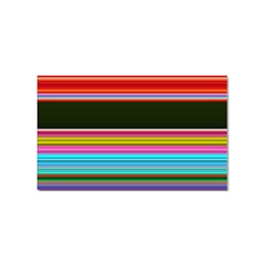 Horizontal Line Colorful Sticker (rectangular)