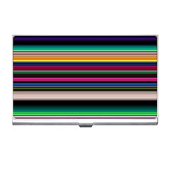 Horizontal Lines Colorful Business Card Holder by Grandong