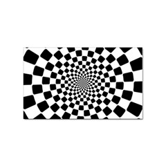 Geomtric Pattern Illusion Shapes Sticker (rectangular)