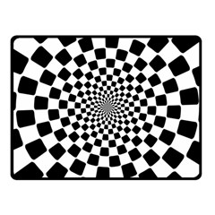 Geomtric Pattern Illusion Shapes Fleece Blanket (small) by Grandong