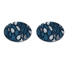 Pattern Flower Texture Cufflinks (Oval)