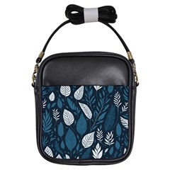 Pattern Flower Texture Girls Sling Bag