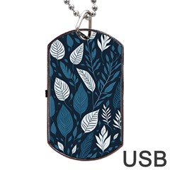 Pattern Flower Texture Dog Tag USB Flash (Two Sides)