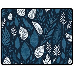 Pattern Flower Texture Two Sides Fleece Blanket (Medium)