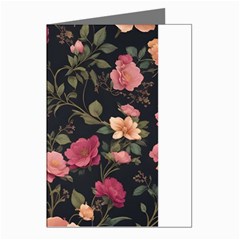 Flower Pattern Greeting Cards (pkg Of 8) by Grandong