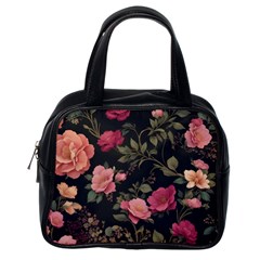 Flower Pattern Classic Handbag (one Side)