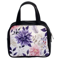 Flowers Pattern Floral Classic Handbag (two Sides) by Grandong
