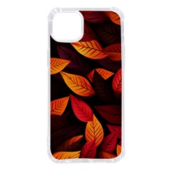 Leaves Autumn Iphone 14 Plus Tpu Uv Print Case by Grandong