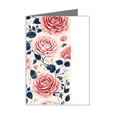 Flowers Pattern Plant Mini Greeting Card by Grandong