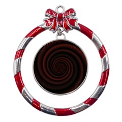 Abstract Art Backdrop Background Metal Red Ribbon Round Ornament