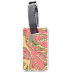 Pattern Glitter Pastel Layer Luggage Tag (one Side) by Grandong