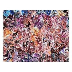 Abstract Waves Premium Plush Fleece Blanket (large)