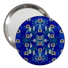 Oilpainting Blue Flowers In The Peaceful Night 3  Handbag Mirrors by pepitasart