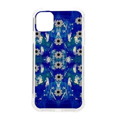 Oilpainting Blue Flowers In The Peaceful Night Iphone 11 Tpu Uv Print Case by pepitasart