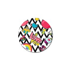 Vector-romantic-love-seamless-pattern Golf Ball Marker (10 Pack)