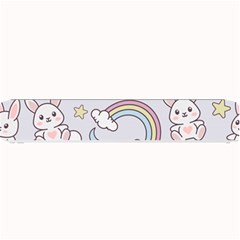 Seamless-pattern-with-cute-rabbit-character Small Bar Mat by pakminggu