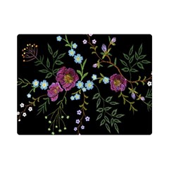 Embroidery-trend-floral-pattern-small-branches-herb-rose Premium Plush Fleece Blanket (mini) by pakminggu
