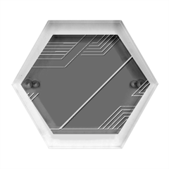Gradient-geometric-shapes-dark-background Hexagon Wood Jewelry Box