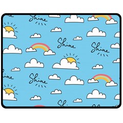 Sky Pattern Fleece Blanket (medium)