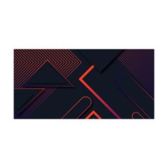 Gradient-geometric-shapes-dark-background-design Yoga Headband by pakminggu