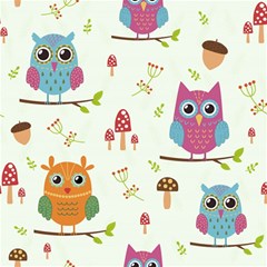 Forest-seamless-pattern-with-cute-owls Play Mat (square) by pakminggu