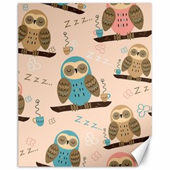 Seamless-pattern-owls-dream-cute-style-pajama-fabric Canvas 16  X 20  by pakminggu