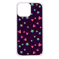 Colorful-stars-hearts-seamless-vector-pattern Iphone 13 Pro Max Tpu Uv Print Case