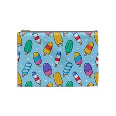 Cute-kawaii-ice-cream-seamless-pattern Cosmetic Bag (medium) by pakminggu