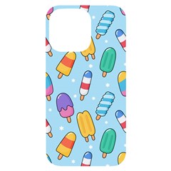 Cute-kawaii-ice-cream-seamless-pattern Iphone 14 Pro Max Black Uv Print Case by pakminggu