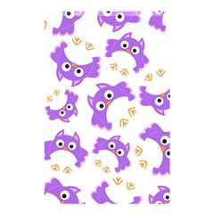 Purple-owl-pattern-background Shower Curtain 48  X 72  (small) 