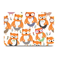 Cute-colorful-owl-cartoon-seamless-pattern Plate Mats by pakminggu