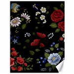 Floral-folk-fashion-ornamental-embroidery-pattern Canvas 36  x 48  35.26 x46.15  Canvas - 1
