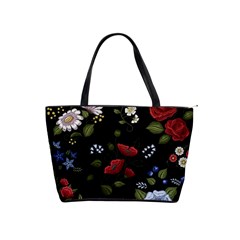 Floral-folk-fashion-ornamental-embroidery-pattern Classic Shoulder Handbag by pakminggu