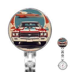 Car Vehicle Vintage Automobile Stainless Steel Nurses Watch