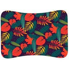 Leaves Pattern Seamless Velour Seat Head Rest Cushion