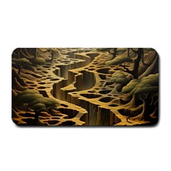 Landscape Mountains Forest Trees Nature Medium Bar Mat