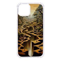 Landscape Mountains Forest Trees Nature Iphone 14 Tpu Uv Print Case by Ravend
