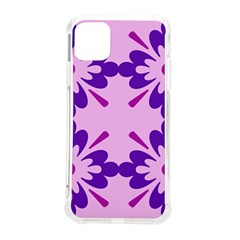 Pink And Purple Flowers Pattern Iphone 11 Pro Max 6 5 Inch Tpu Uv Print Case by shoopshirt