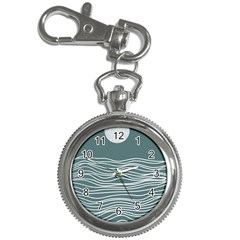 Sea Waves Moon Water Boho Key Chain Watches by uniart180623