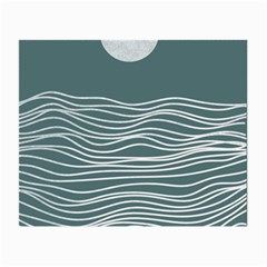 Sea Waves Moon Water Boho Small Glasses Cloth (2 Sides)