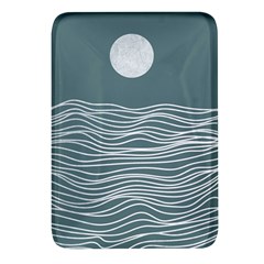Sea Waves Moon Water Boho Rectangular Glass Fridge Magnet (4 Pack) by uniart180623