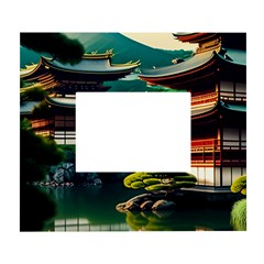 Japan Mount Fuji Japanese White Wall Photo Frame 5  X 7  by uniart180623