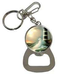 Sea Ocean Waves Lighthouse Nature Bottle Opener Key Chain by uniart180623