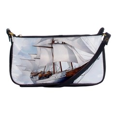 Ship Sail Sea Waves Shoulder Clutch Bag by uniart180623