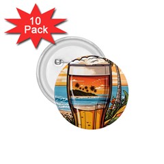 Beach Summer Drink 1 75  Buttons (10 Pack) by uniart180623
