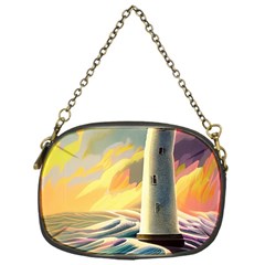 Lighthouse Colorful Abstract Art Chain Purse (one Side) by uniart180623