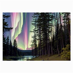 Northern Lights Aurora Borealis Large Glasses Cloth by uniart180623