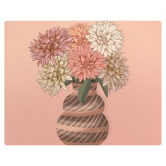 Flowers Vase Rose Plant Vintage Premium Plush Fleece Blanket (medium) by uniart180623
