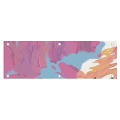 Pink Mountains Grand Canyon Psychedelic Mountain Banner And Sign 6  X 2 