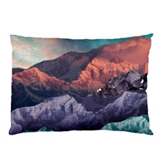 Adventure Psychedelic Mountain Pillow Case by uniart180623
